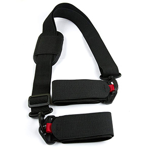 Custom adjustable alpine ski carrier shoulder strap