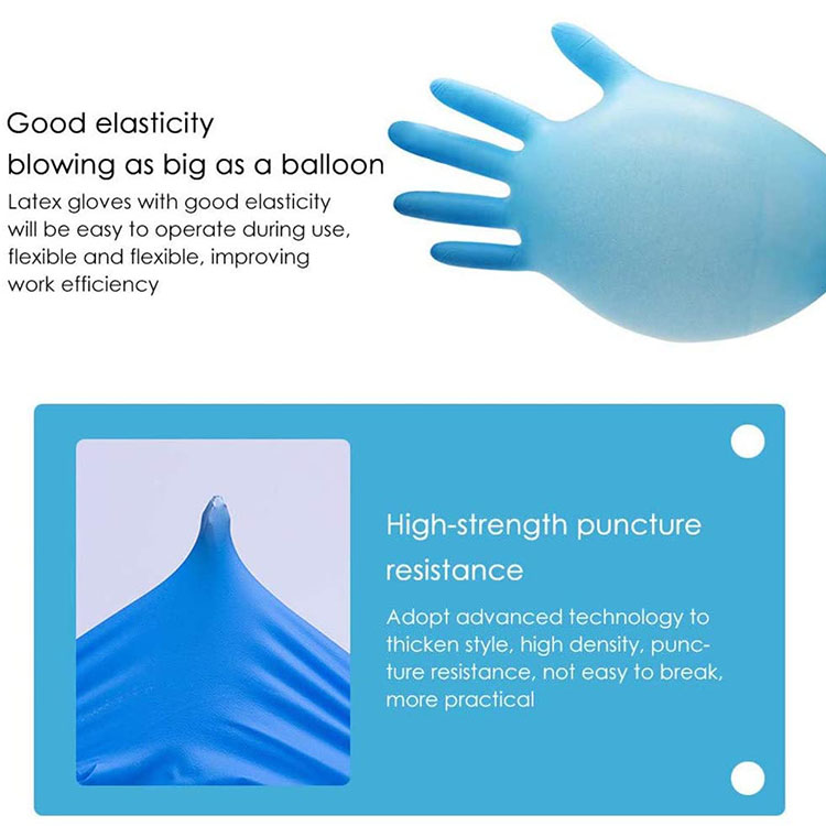 Nitrile Gloves Manufacturers China Blue Powder Free Nitrile Examination Gloves 