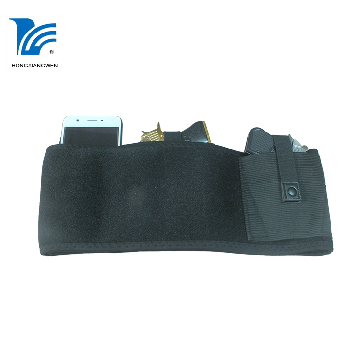 Black concealed carry belly band
