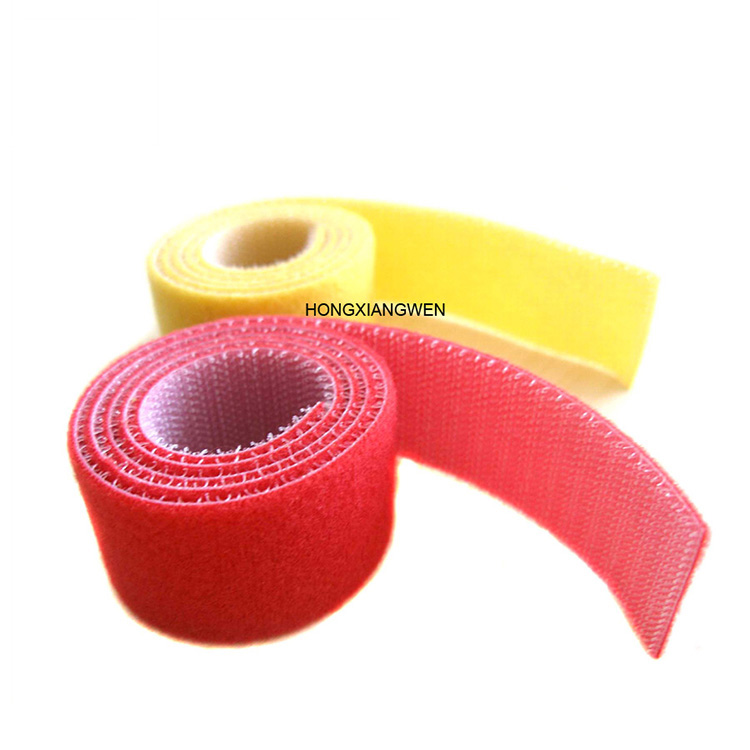 Colorful Nylon Self Adhesive Hook And Loop Back to Back Cable Fastener