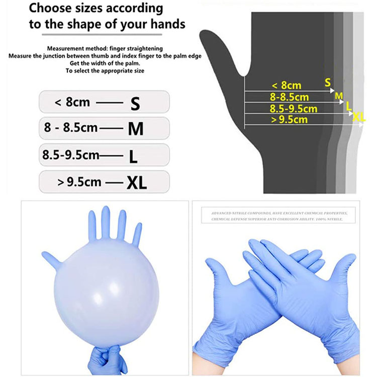 Nitrile Gloves Disposable Medical Gloves Nitrile Examination Gloves