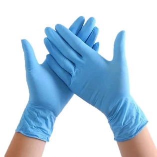 Nitrile Gloves Manufacturers China Blue Powder Free Nitrile Examination Gloves 