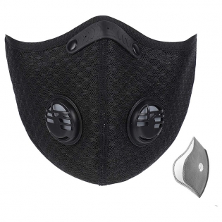 Unisex Neoprene Anti-Dust Air Purifying Sport Mask with Filter