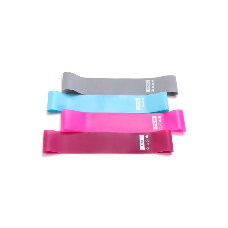 4 Loop Fitness Bands Set Latex Stretch Resistance Workout Bands